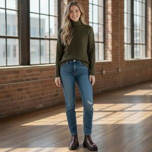 NWT Hudson Jeans Women's Nico Midrise Super‎ Skinny Jeans Slightly Distressed